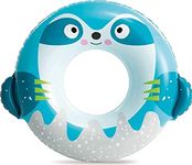 KNYUC MART Cute Animal Inflatable Swim Tube Ring for Kids, Outdoor Summer Water Fun, Swimming Pool Accessories Assortment, Sloth Design, 35.5" x 25.6" (90cm x 65cm) (Pack of 1,as per available design)