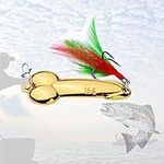 LalaKoo Fun Gag Gift Fishing Hook - Hilarious Tackle Box Gift for Fisherman Prank Props Novelty Item Heavy Duty Fishing Lure for Party Birthday Party Gathering(Golden)