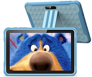 PRITOM Children's Tablet 10 Inch, Android 10.3G Phone Tablet, Child Lock, WiFi Tablet for Child, 6000 mAh, Quad Core Processor, 2GB RAM, 32GB ROM, HD IPS Screen, Tablet for Children with Case (Blue)