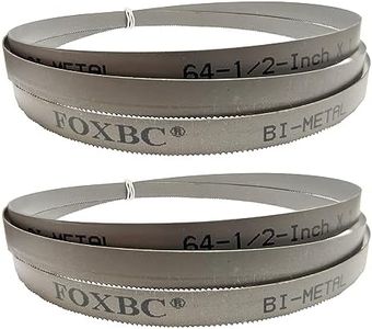 FOXBC 64-1/2" x 1/2" x 0.02" x 24 TPI Metal Bandsaw Blade Cutting for Harbor Freight, Wen 3970, Jet Band Saw - 2 Pack