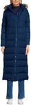 Lands' End Women's Down Maxi Winter Coat, Deep Sea Navy, Small Petite