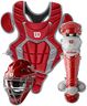 WILSON C200 Youth Catcher's Gear Kit - Scarlet 12 inch