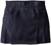 Nautica Girls' School Uniform Pleated Scooter with Pockets, Navy, 4