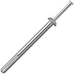 meite 3" Length Concrete Anchors, Hammer Drive Nails in Anchors, Zinc Alloy Anchors and Galvanized Steel Nails Set - 1/4" Diameter Expansion Nails for Concrete Walls (100 Pcs/Box)