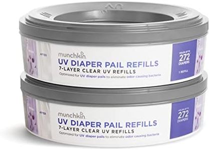 Munchkin® UV Diaper Pail Refill Rings, Holds up to 544 Newborn Diapers, 2 Pack