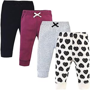 Touched by Nature Baby Girls' Organic Cotton Pants, Heart, 9-12 Months