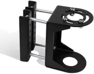 Autoholic Trailer Tongue Jack Stand Bracket Bolt-On Relocation Kit Fit for 3-Bolt and A-Frame Style Tongue Jack Black Steel Electric Trailer Jack Side Mounting Kit