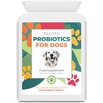 Probiotics for Dogs, 120 Chicken Flavour Dog Probiotic & Prebiotic Tablets, Immune Boost & Digestive Support for Upset Tummy, Loose Stools & Bloating, 1-4 Month Supply by Nuvimi