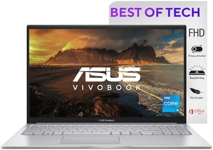 ASUS VivoBook 15 (2022), Intel Core i3-1215U, 12th Gen, 8GB RAM, 512GB SSD, FHD, 15.6"/39.62cm, Windows 11, Office 2021, Cool Silver, 1.7KG, X1504ZA-NJ322WS, Backlit KB Laptop