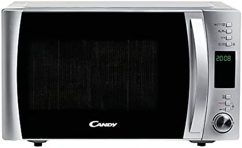 Candy X-Range CMXG 25DCS, Microondas con Grill, 25L, 1450W, 5 Niveles, Digital, 40 Programas, Bloqueo, Plato 31,5CM, Grill Rack, Plato Crunchy, Express Cooking, Temporizador, App simply-Fi, Inox