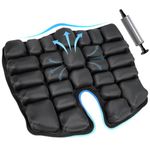 Kriogor Inflatable Cushion Airplane Seat, Lightweight Self-Inflating Memory Foam Seat Cushion, Inflatable Seat Cushion for Travel, Office Chairs, School Bleachers, Stadium Seats, and Wheelchairs