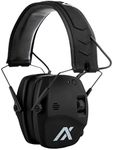 AXIL TRACKR Noise Cancelling Ear Muffs – Mowing, Construction & Shooting Ear Protection – Comfortable Ear Muffs for Noise Reduction – Sweat & Water Resistant Ear Protection for Shooting