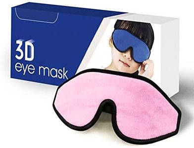 Sleep Mask for Kids with Blockout Light - Memory Foam 3D Contoured Eye Mask - Eye Cover & Travel Sleep Mask, Blindfolds for Kids, Girls, Boys (Pink)