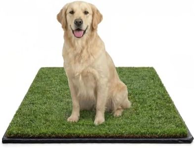 DoggieLawn XXL Real Grass Pee Pads for Dogs with Flex Mat – Fresh Reusable Grass Dog Potty Training Mat with Tray – Apartment-Friendly Indoor/Outdoor Pet Litter Box Patch – 48x48 Inches