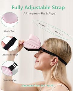 BeeVines Silk Sleep Mask 2-Pack – Soft Eye Masks for Sleeping