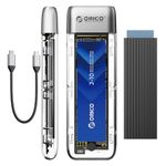 ORICO M.2 NVMe SATA SSD Enclosure, Tool-Free USB 3.2 Type-C 10Gbps to M.2 SSD Enclosure for SATA/NVMe M.2(M-Key/B+M-Key) SSD Support 2230/2242/2260/2280, Up to 4TB