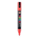 UNI-BALL Posca 5M 1.8-2.5 mm Bullet Shaped Paint Marker Pen | Reversible & Washable Tips | For Rocks Painting, Fabric, Wood, Canvas, Ceramic, Scrapbooking, DIY Crafts | Orange Ink, Pack of 1