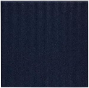 Orgthin Carpet Tiles Peel and Stick, Self Adhesive Carpet Floor Tile 24" x 24", Dark Blue Soft Padded Flooring Sticker, Home Decor for Bedroom Living Room Office, 20 Tiles per Box