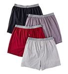 Fruit of the Loom Men's Premium Tag-Free Cotton Underwear (Regular & Big Man) Boxer Shorts, Assorted, XL (Pack of 4)