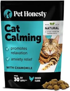 PetHonesty Calming Chews for Cats - Helps Reduce Stress and Cat Anxiety Relief - Behavioral Support & Promotes Relaxation for Travel, Boarding, Vet Visits, Separation Anxiety -Chicken (30-Day Supply)
