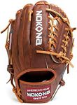 NOKONA W-1150 Handcrafted Walnut Baseball and Softball Glove - Right Hand Throw Modified Web for Infield Positions, Adult 11.5 Inch Mitt, Made in The USA