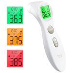 Femometer Forehead Thermometer for Adults Kids, Non Contact Infrared Thermometer, Digital Baby Thermometers Body Temperature Thermometer(All White)