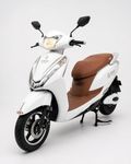 ATAS EV Booster Electric Scooter | 70+ KM Range | 60V 30Ah Lead Acid Battery | BLDC Motor| 12-Inch Tubeless Tyres | Dual Disc Brakes | NFC Start | Anti-Theft System | 45 km/h Top Speed | Glacial White