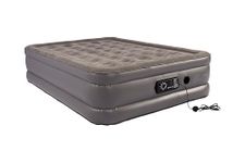 Vango Blissful Double Airbed with Built in Electric Pump, Automatic Silent Top Up Inflatable Mattress, Blow Up Camping Bed for Home, Guest Bed, Custom Comfort Settings, Flocked Surface 191x140x46 cm