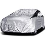 Titan Premium Multi-Layer PEVA Car Cover for Compact Sedans 447-470 cm. Waterproof, UV Protection, Anti-Scratch Protective Lining, Driver-Side Zippered Opening. Fits Corolla, Sentra, Cruz and More.