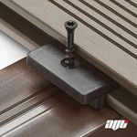 AVT Composite Decking | WPC T Clips | Hidden Fasteners With Screws Multipacks 100/200/300/500 (250)