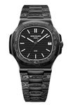 Patek Philip Watch, Stainless Steel Case, Blue Dial, 40.5mm (Black)