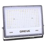 OREVA NEO LED Flood Light LED Lamp with Wide Beam Angle IP65 Waterproof Surge Protection Halogen Focus Light for Factory Shop Garage Parking Garden Playground Cool White 6500K (150W, Pack of 1)