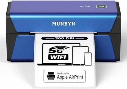 MUNBYN Wireless Label Printer 300DPI RW401AP Wi-Fi Thermal Printer