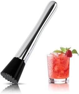 TNCO Muddler for Cocktails,8" Cocktail Muddler for Lemonade,Stainless Steel Bar Accessories Tools for Mojitos Fruit Drinks,Dishwasher Safe muddlers Bar Tool.