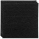 YAYODS 30Pcs Black Carpet Tiles, 30 x 30cm Self Adhesive Carpet Tiles, Anti-Slip Hardwearing Square Carpet Flooring Tiles, Easy to Peel and Stick Carpet Floor Covering for Office Living Room Bedroom