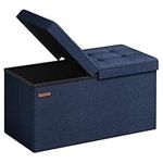 SONGMICS Storage Ottoman, Foldable 