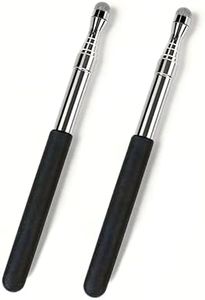 2PCS Telescopic Teacher Pointer Stick & Stylus Pen, 7.8"-39.4" in