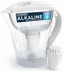 pH Restore Alkaline Water Filter Jug with Our Long-Life PH001 Filter – Alkaline Water Filter Purifier – Water Filtration Pitcher System – High pH Alkaline Water Machine, 118oz, 3.5L