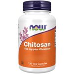 Now Foods, Chitosan, 500mg, with Chromium, 120 Capsules, Lab-Tested, Soy Free, Gluten Free, Non-GMO