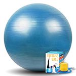 SK Depot™ Exercise Ball 38-45cm (S) Grind Arenaceous Extra Thick Yoga Ball Chair Blue