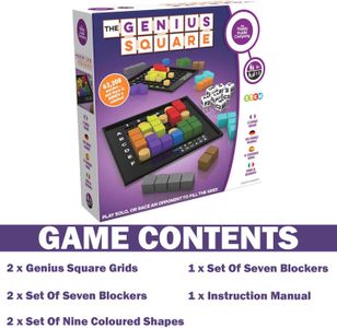 Genius Square Puzzle Game – Family Board Game for All Ages
