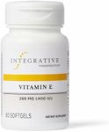 Integrative Therapeutics Vitamin E - 400 IU Full-tocopherol Form of Vitamin E - Supplement to Support Antioxidant Activity* & Heart Health* - For Women and Men - Gluten Free - Dairy Free - 60 Softgels