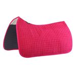 Harrison Howard All-Purpose Square Quilted Western Saddle Pad Breathable, Shock-absorbing Saddle Pad Comfortable Fit for Horses Hot Pink