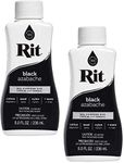 Rit All-Purpose Liquid Dye, 8 Ounce, Black - 2 Pack