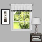 Achim Home Furnishings Camden Window Curtain Valance, 58" x 14", Black