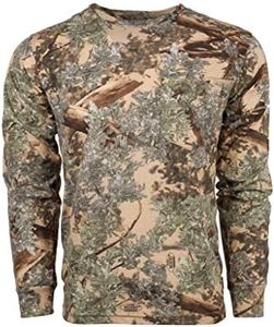 King's Camo Cotton Long Sleeve Hunting Tee, Mens Womens, KCB104-DS-3XL, Desert Shadow, 3X-Large