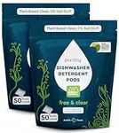 Puracy Dishwasher Pods, Natural Dishwasher Detergent, Free & Clear Dish tabs - Enzyme-Powered, Spot & Residue Free - TikTok Trend Items, Must Haves from TikTok Made Me Buy It (Free & Clear, 100 Count)