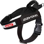 EZYDOG Express Dog Harness | Dog Harness for Small, Medium and Large Dogs, Angled Ergonomic Design, Moulded Grip Handle, Easy Release Side Buckle (M, Black)