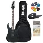 Ibanez GRG121DXWNF Electric Guitar with Gig-Bag, Polishing Cloth, Strap, Picks & E-Book - Black