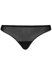 Teyli Women's Thongs Mesh Full Comfort Breathable StretchyUnderwear Nikola Color Black Size 12